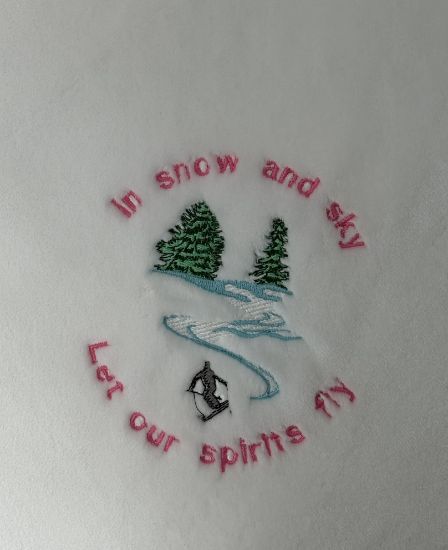 Picture of Embroidered Spirits Fly Ski Blanket